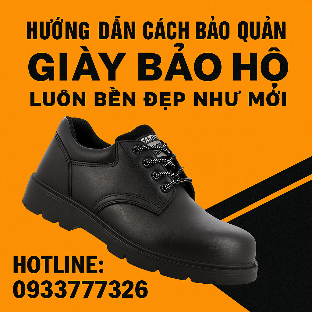huong dan cach ve sinh giay bao ho